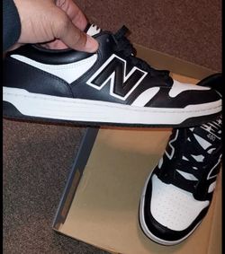 New Balance 480 White Black Size 9.5