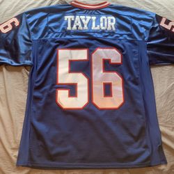 Lawrence Taylor #56 New York Giants NFL Mitchell & Ness Blue Jersey; Men’s Size 50