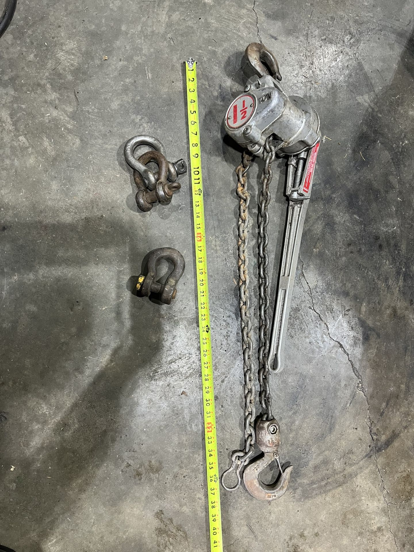 Coffing MA-30 1.5ton Aluminum Lever Hoist 5’ Chain