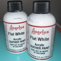 Angelus Acrylic Leather Paint, Flat White
