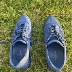 Louis Vuitton Runaway Leather and Cloth Low Trainers