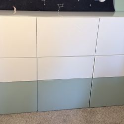 IKEA White Dresser w/ Glass Top 