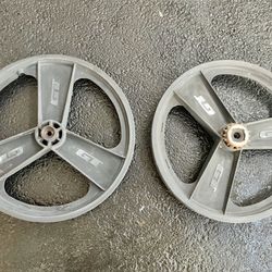 Old School GT BMX Fan Mags Rims (NO AXLES) As Is