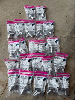 SharkBite Max 1/2 in. Push-to-Connect x 1/2 in. MIP Chrome-Plated Brass Quarter-Turn Angle Stop Valve( 22 pack)