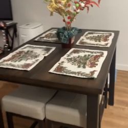 Dining Table With Stools