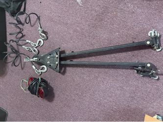 Tow bar with tow cables and brake/side turn signals