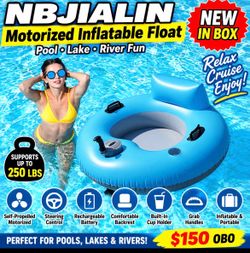 NBJIALIN Inflatable River Tube Float - River Run for Adult Heavy Duty Motorized Tubes Floating with Backrest