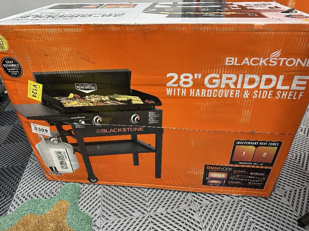 Blackstone Original Outdoor Griddle, 2-Burner 28" Propane Flat Top Grill
