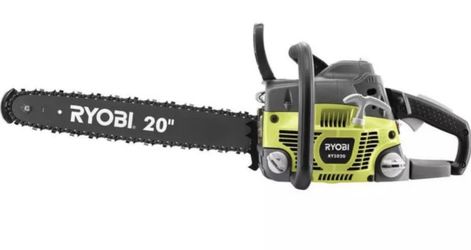 Ryobi 20 inch Chainsaw Heavy-Duty Case Automatic Oiler High Power Chain Saw