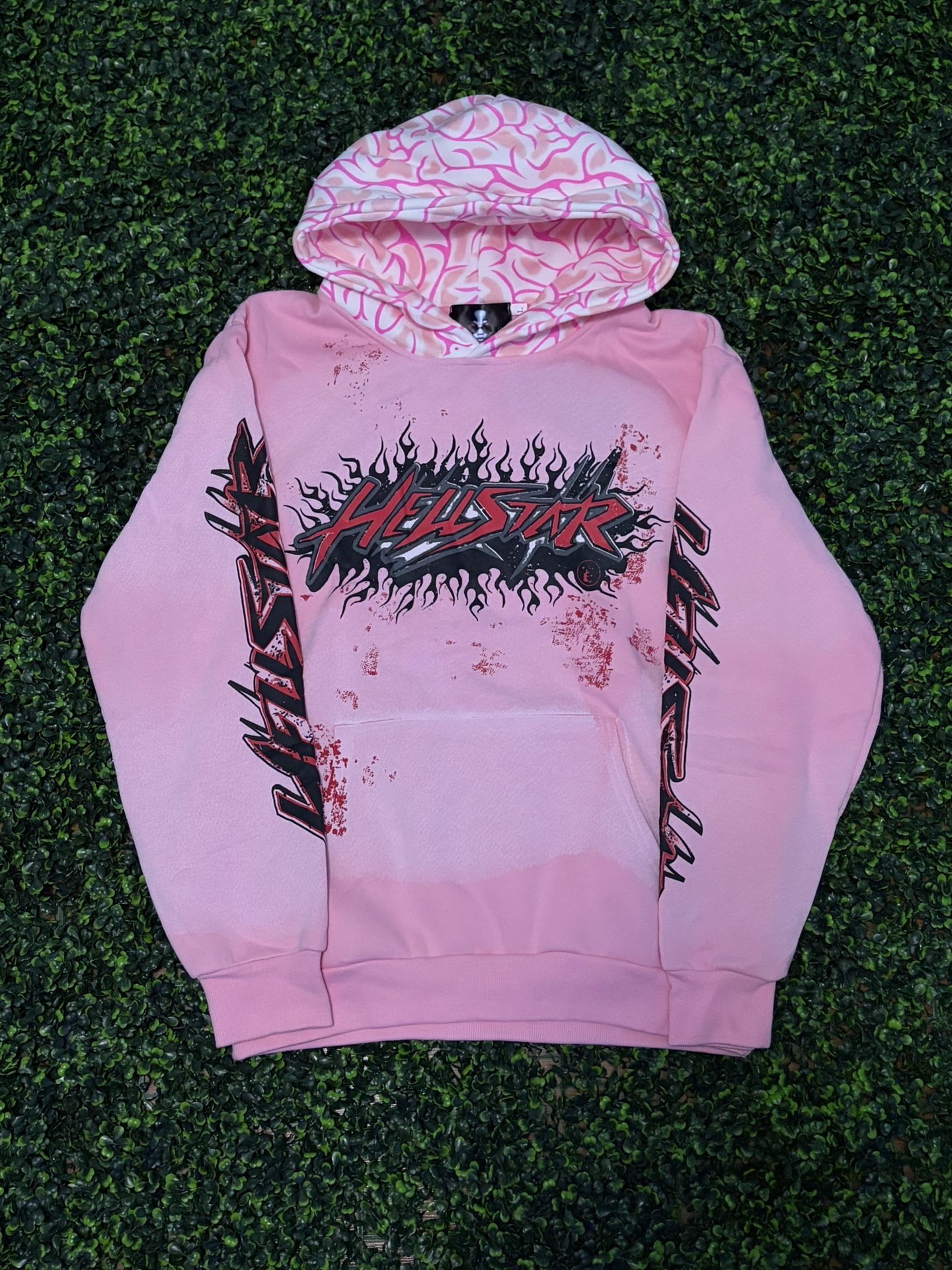 Hellstar Brainwashed Pink With Brain Hoodie