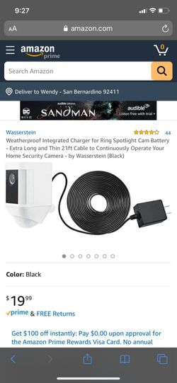 weatherproof charging cable