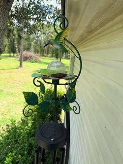 Hummingbird Solar Wind Chime Garden Decoration