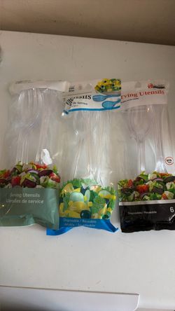Plastic Serving Utensils Sets