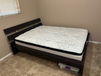 IKEA Hopen Queen bed frame and mattress