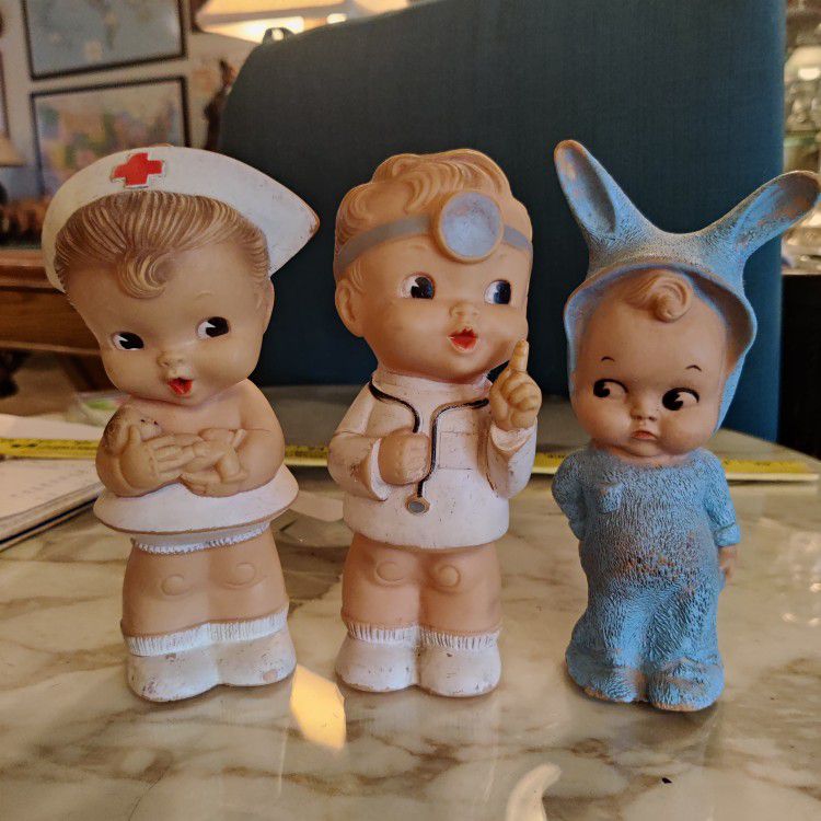 1950s SQUEAKY RUBBER COLLECTIBLE TOYS