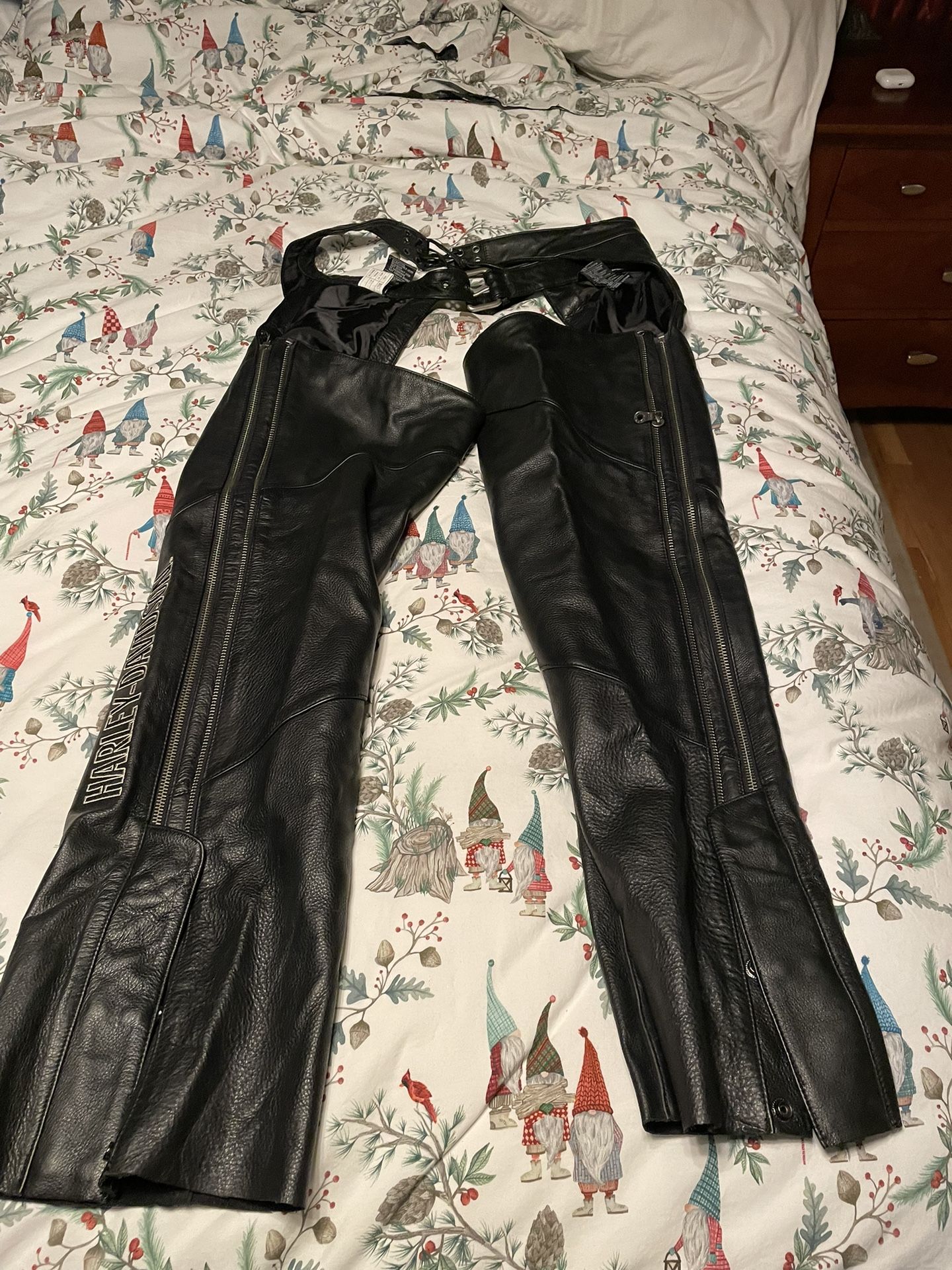 Harley Davidsons Women’s Full Leather Chaps (Size Large)