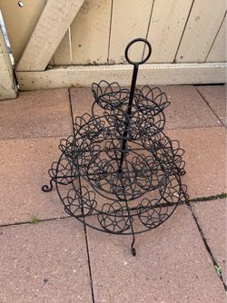 Black Cupcake Holder (Holds 24) 17 in Tall, Like Brand New Decor Event/Weddings