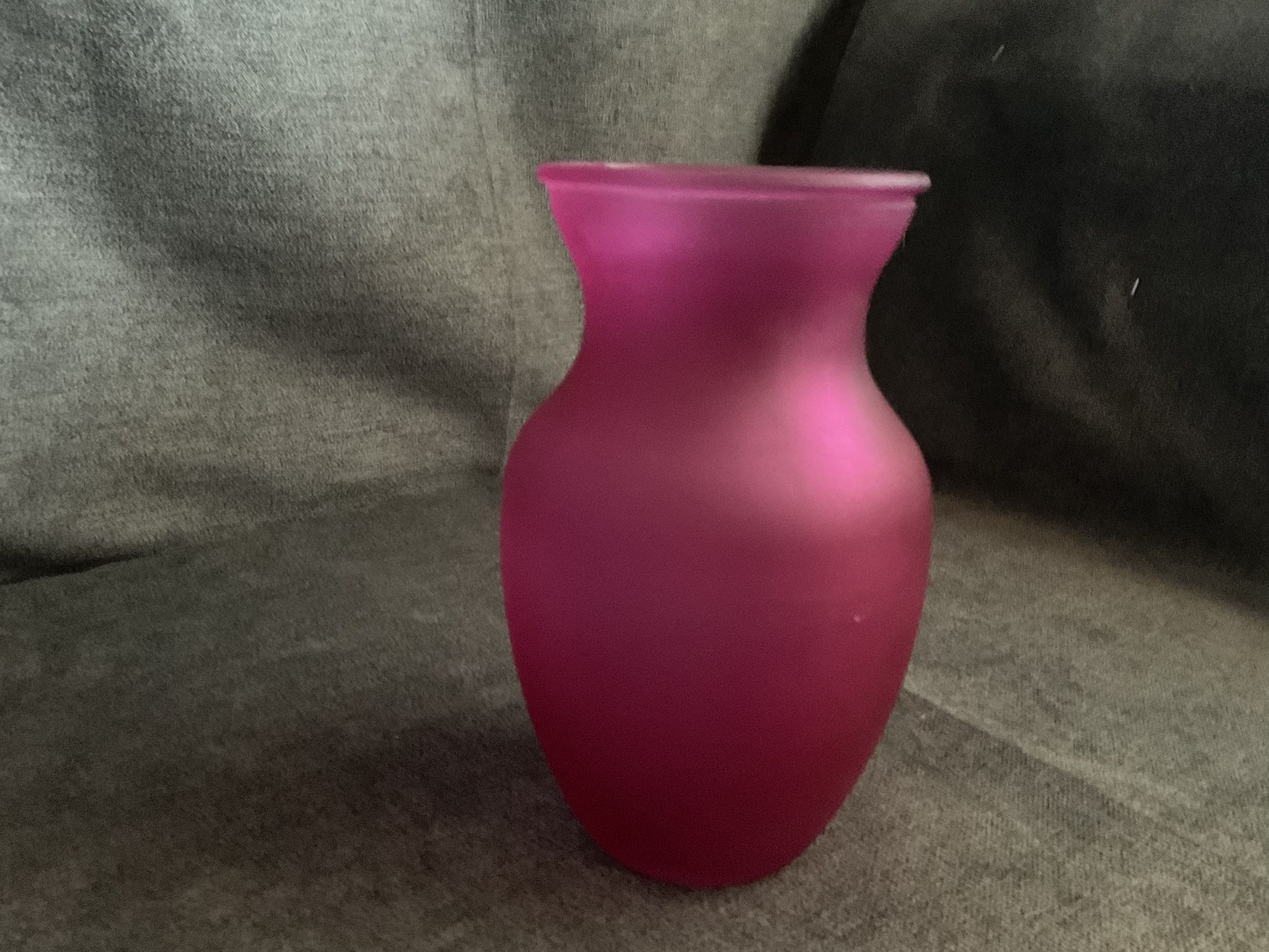 Retro Contemporary Blush Cranberry Flower 8”in. Vase…