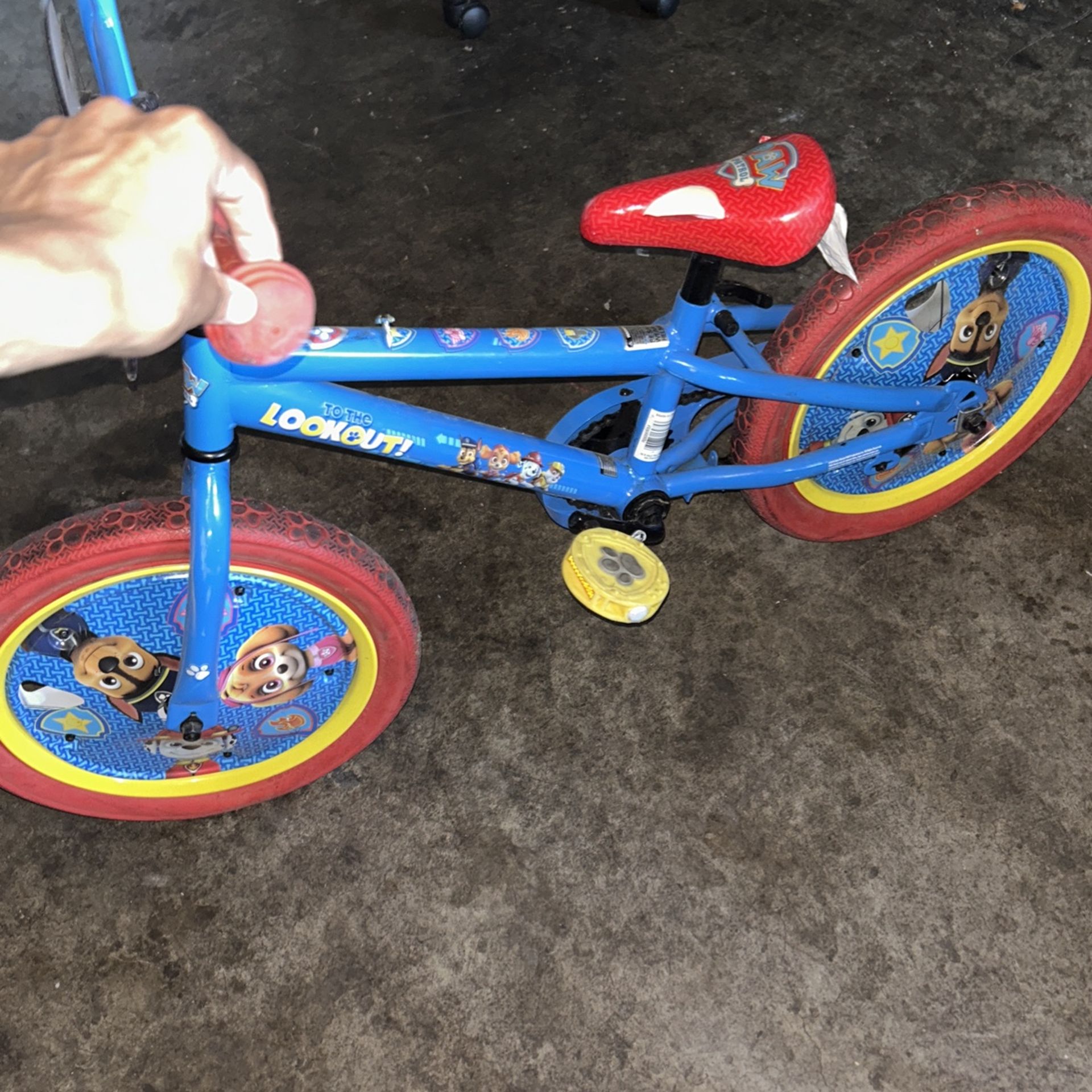 Kids paw patrol Bike