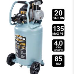 MCGRAW 20 GALLON 135 PSI AUTO AIR COMPRESSOR