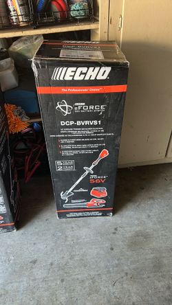 Echo 56V Cordless Battery 16 in. String Trimmer and 151 MPH 526 CFM Blower Combo w/ 2.5Ah Battery