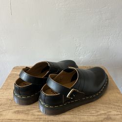 Dr. Martens Isham Vintage Smooth Leather Slingback Mules – Size 10