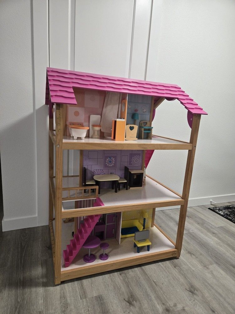 wooden doll house