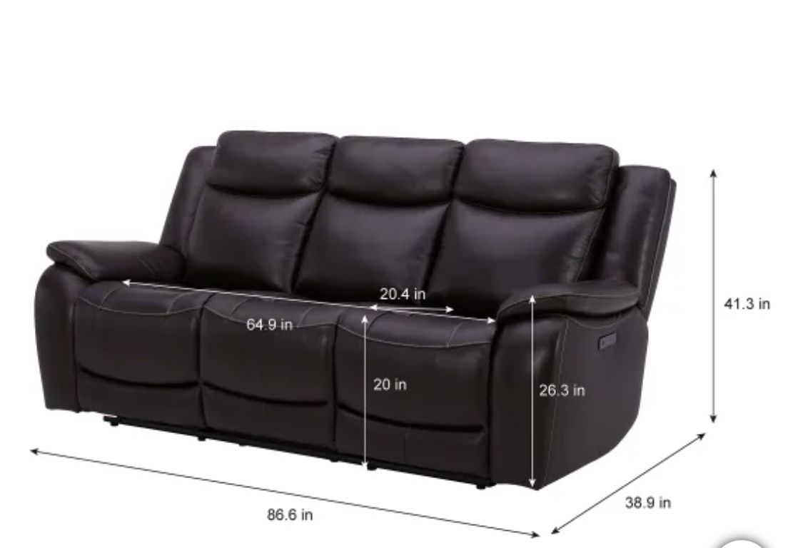 New Dark Brown Sofa Recliner Electric Recliner
