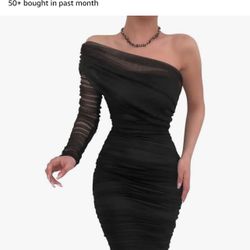 Elegant One Shoulder Dress