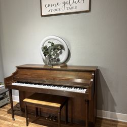 Whitney Upright Piano with Bench 🎹