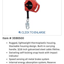 3m 33ft Fall Protection Cable 