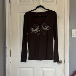 Hollister Long Sleeve Brown 
