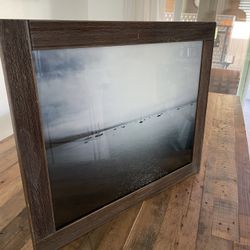 Ocean Beach Sailboats Frame Photograph (23.5” x 19.5”) 