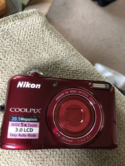 Nikon Coolpix L28 20.1 MP Digital Camera with 5x Zoom Lens. Does video too New batteries Excellent condition $55 obo