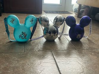 Disney ballon popcorn bucket set of 3