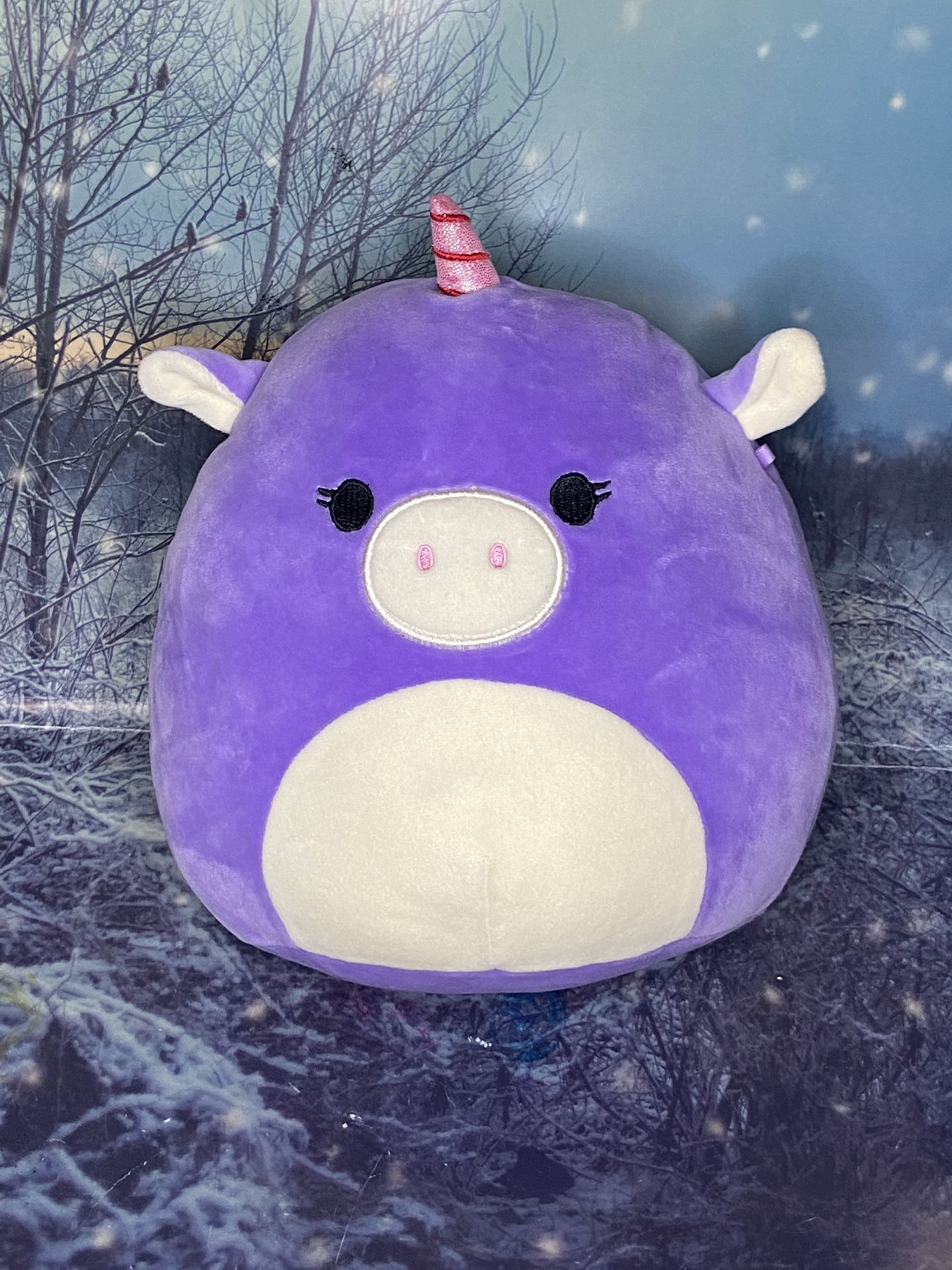 8" Astrid the Purple Unicorn Squishmallow Plush 