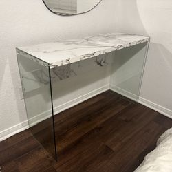Vanity/Console Table, Faux Marble Print