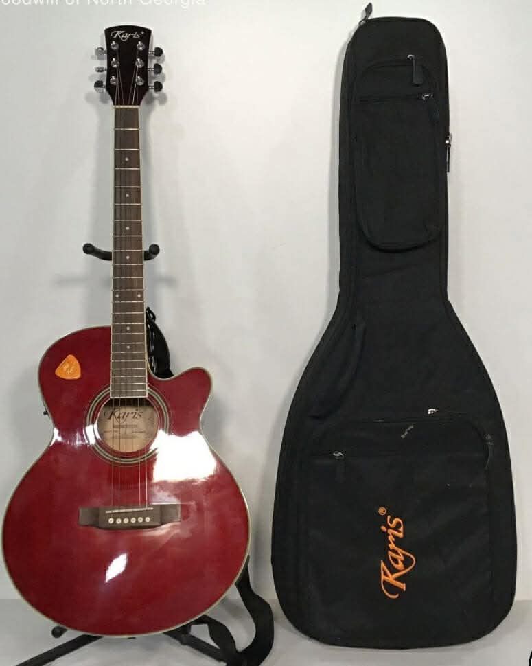 Acoustic Electric Guitar With Gig Bag 