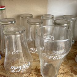 1970’s Vintage Clear Coca Cola Drinking Glasses