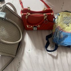 3 Bags ( Bebe ,Guess And Disney)