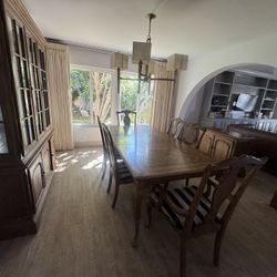 Dining Table, Hutch & Side Table Set