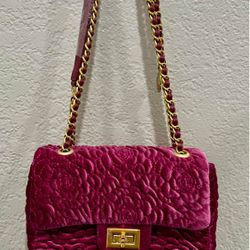 Velvet Rose Pattern Purse (New)