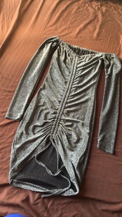 Small blk silver sparkling dress