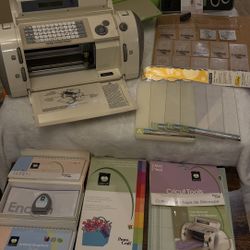 Cricut Machine + Cuttlebug Bundle — Cartridges, Tools & Mats
