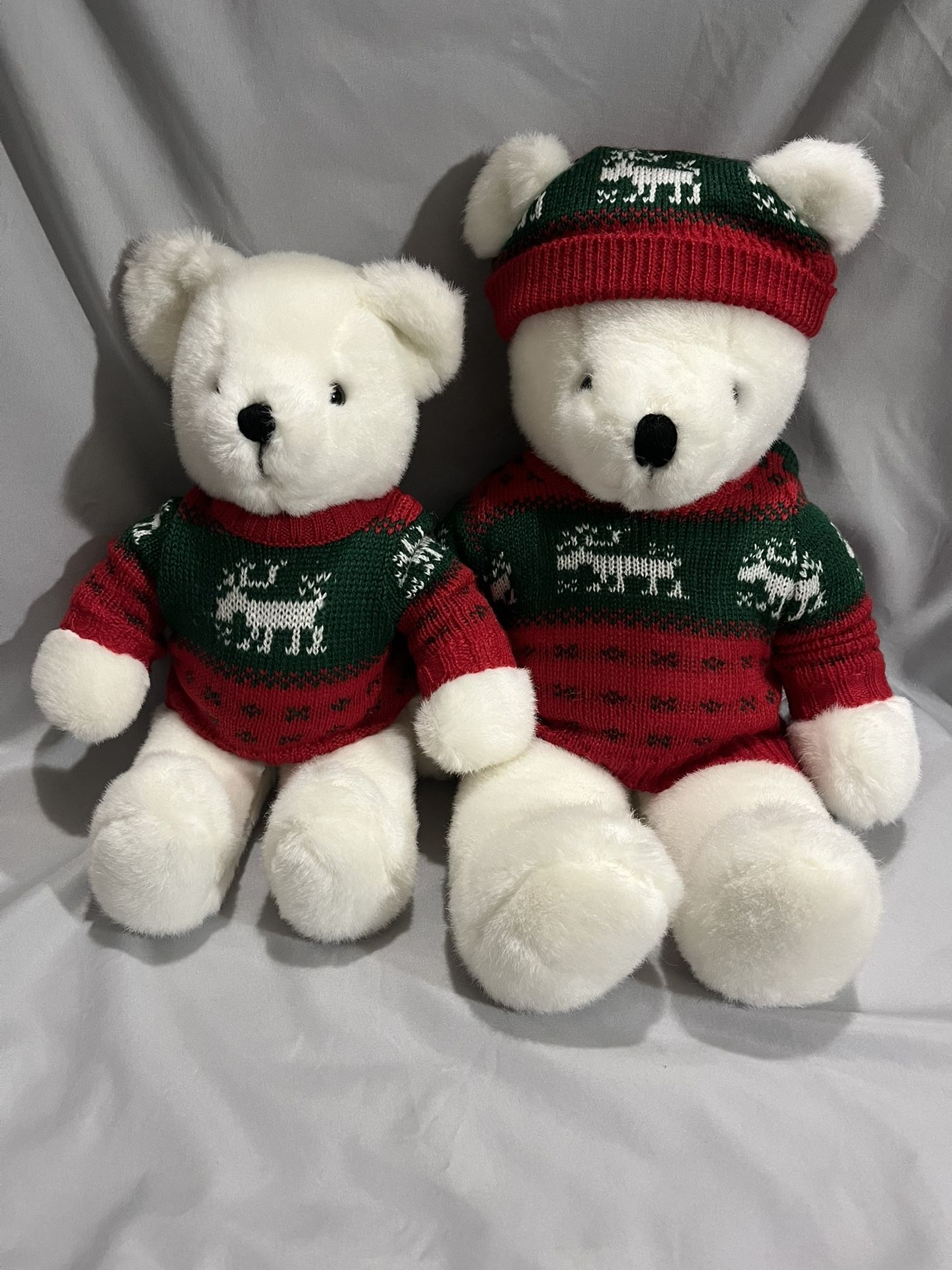 Vintage 1985 Bear Noel Christmas Polar Bears