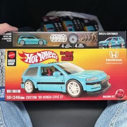 Hot Wheels - Mattel Brick Shop Speed '90 Honda Civic EF