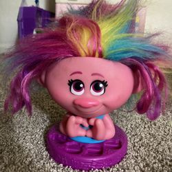 Trolls Poppy hairdressing doll head 
