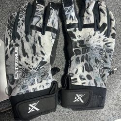 Cold Weather Fishing Gloves Size Medium Large Foldable Fingers Bass Striper Insulated Waterproof