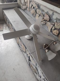 46" White Ceiling Fan