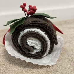 Handmade Log Roll Wash Cloth Towel Gift